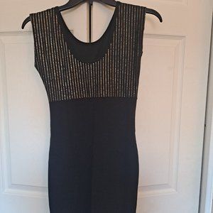 American Apparel Gold and Black Dress